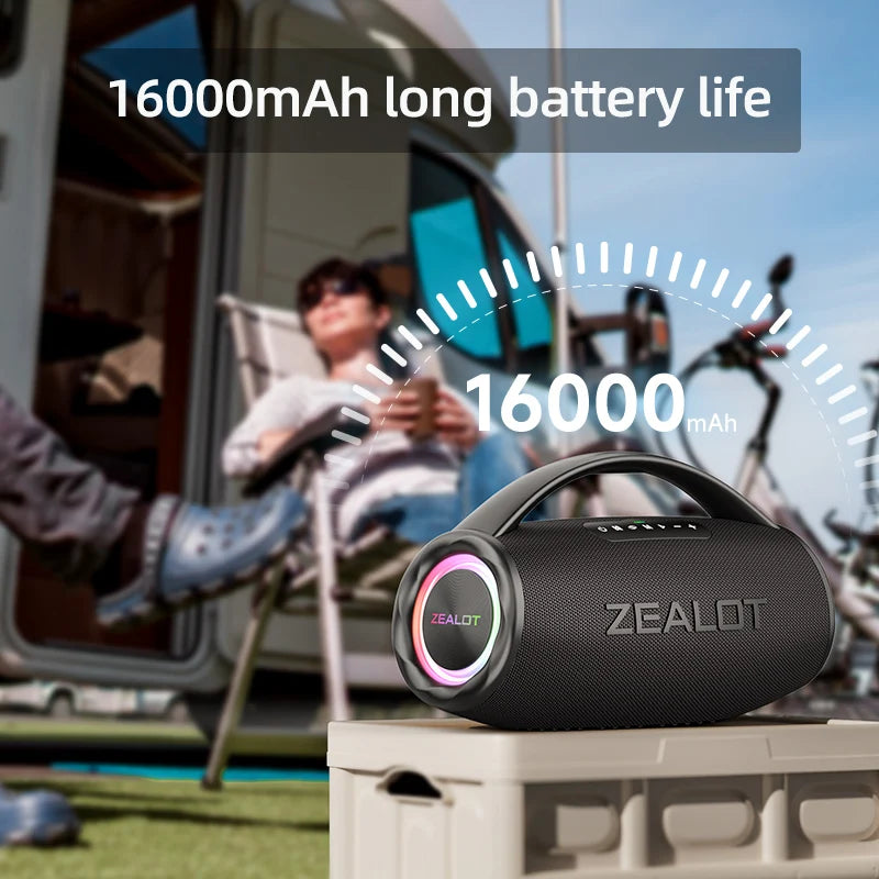 ZEALOT S97 80W Bluetooth Speaker With RGB Lights Subwoofer