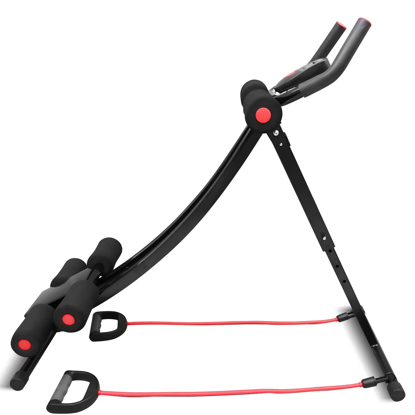 GIKPAL Foldable Ab Machine For Home Gym Abdominal Trainer LCD Display