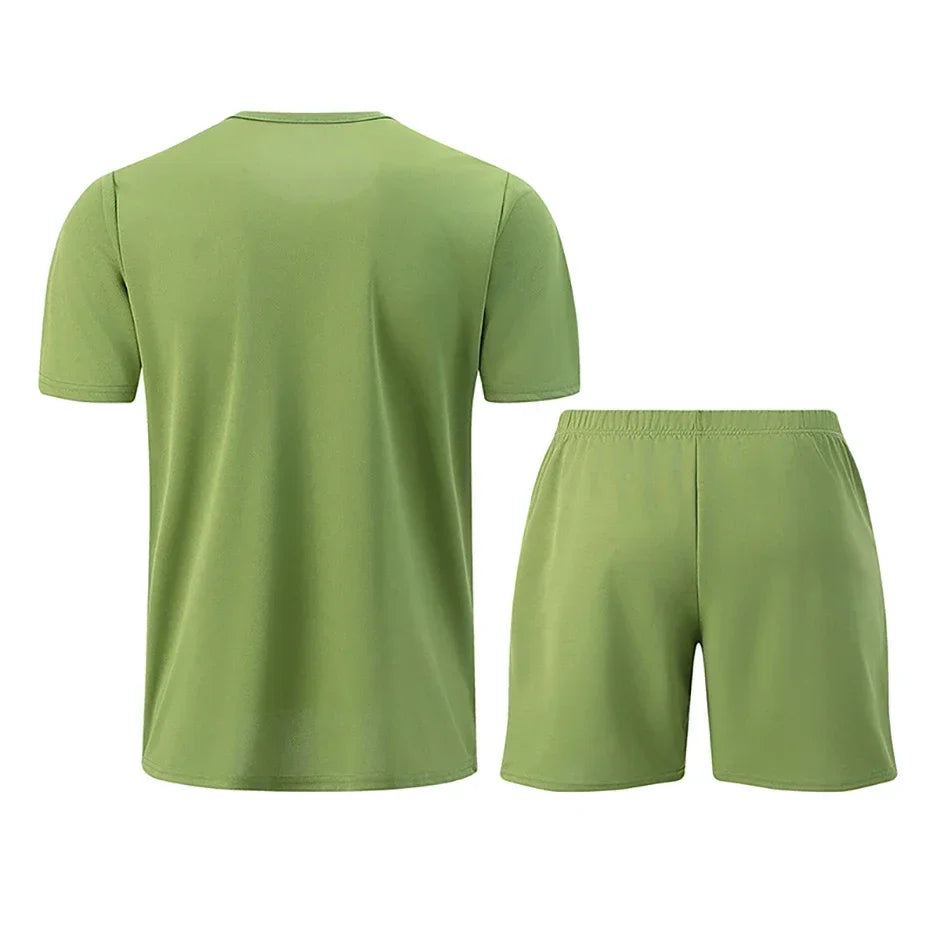 Guizhou Quick Dry Mens Summer Sports Shirt And Shorts