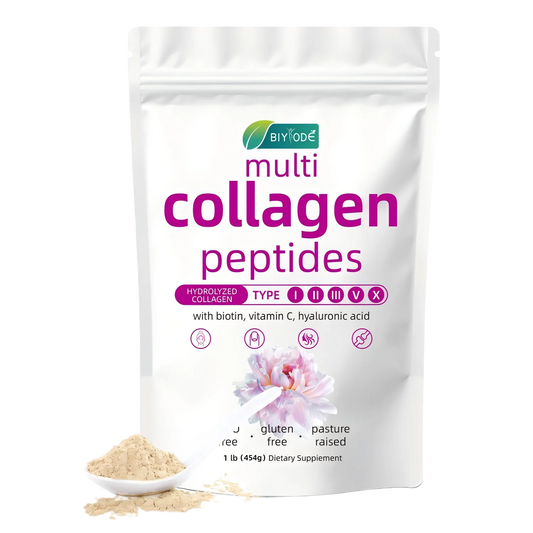 BIYODE Hydrolyzed Collagen Powder For Skin Hydration Wrinkles Hair Nails