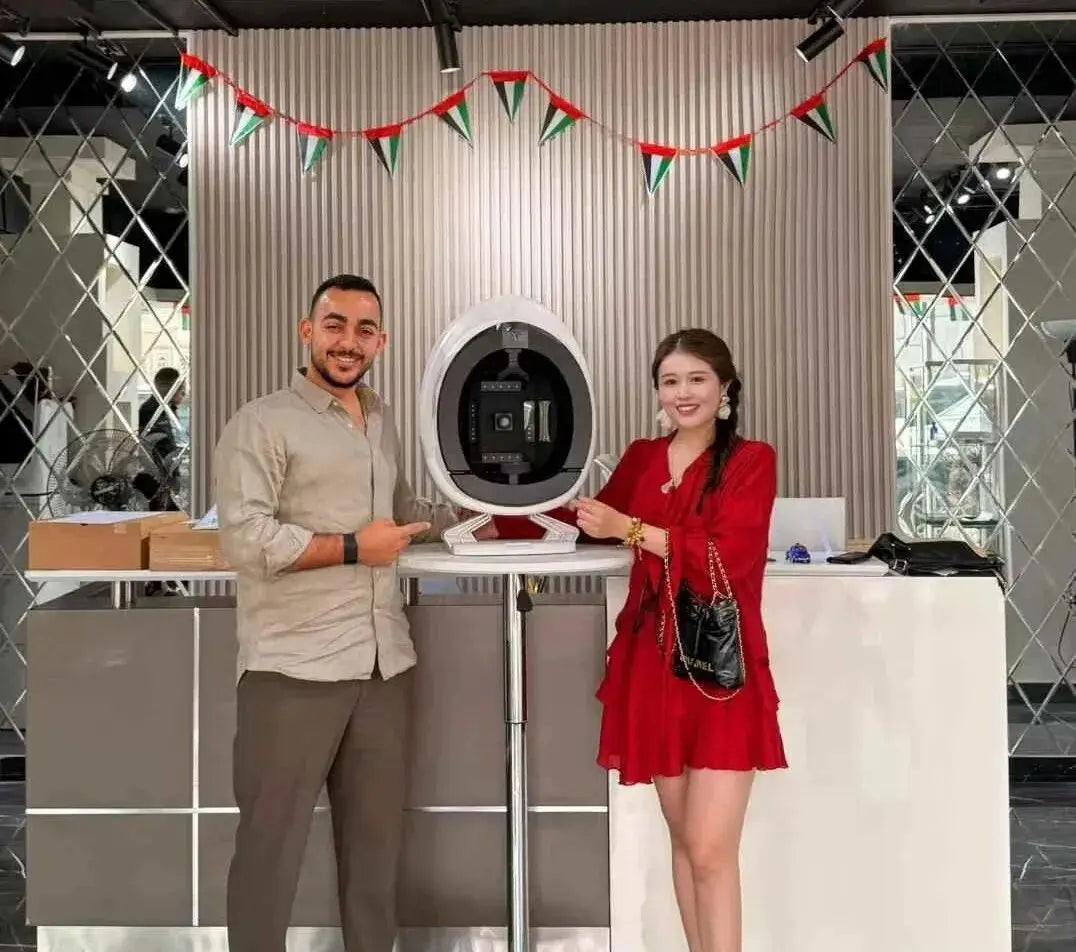 AISIA Q1 3D Facial Skin Analyzer Machine 8 Light Spectrum