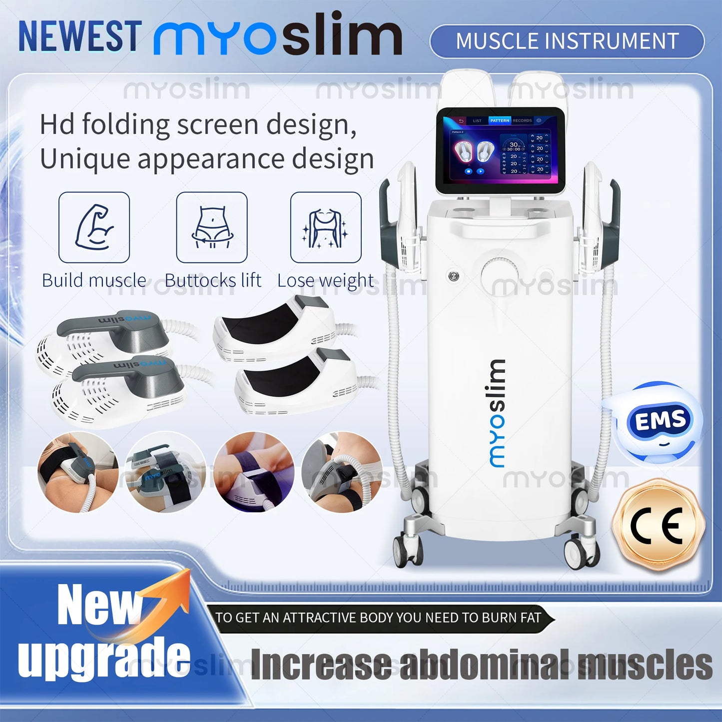 Myoslim EMS Body Sculpt RF Slimming Machine For Muscle Building