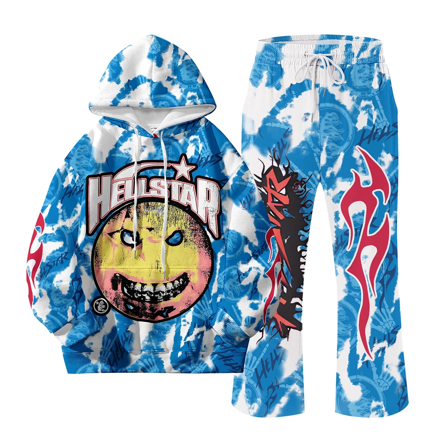 CN Jiangxi European Style NK Letter Hoodie And Pants 2 Piece Set