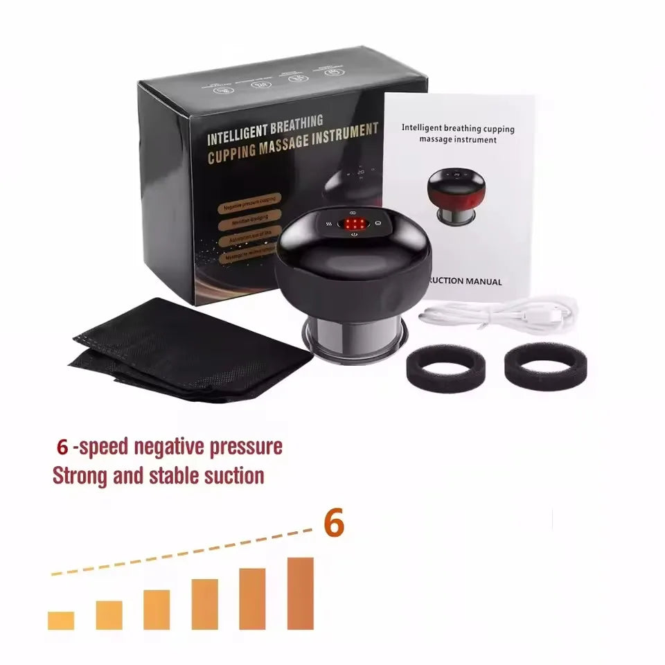 Agdoad Smart Cupping Therapy Device With 12 Levels Temperature