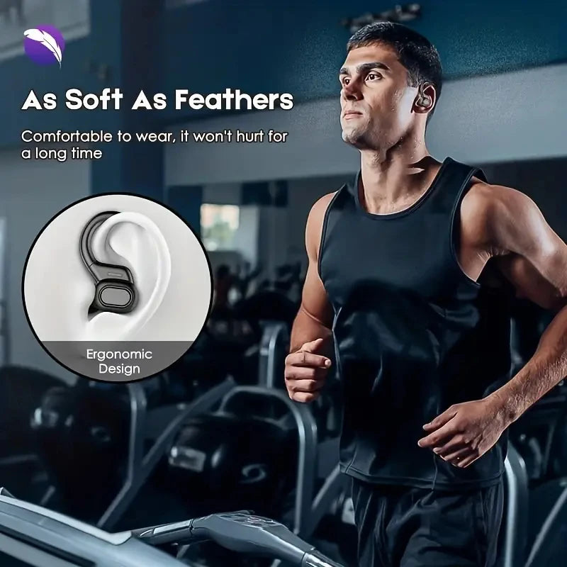 SHUKE Bluetooth Earbuds Wireless Earphones Sport Ear Hook Headset 9D HiFi