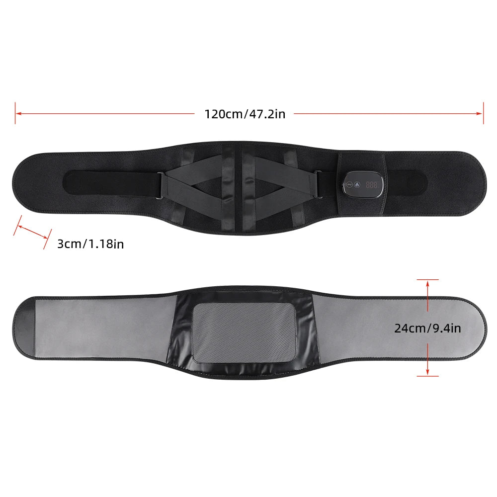 Hailicare Heating Vibration Massager Belt for Waist and Back