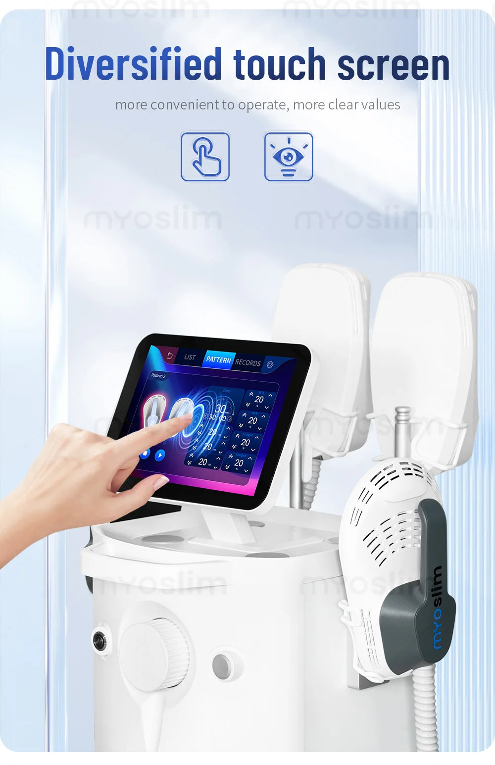 Myoslim EMS Body Sculpt RF Slimming Machine For Muscle Building