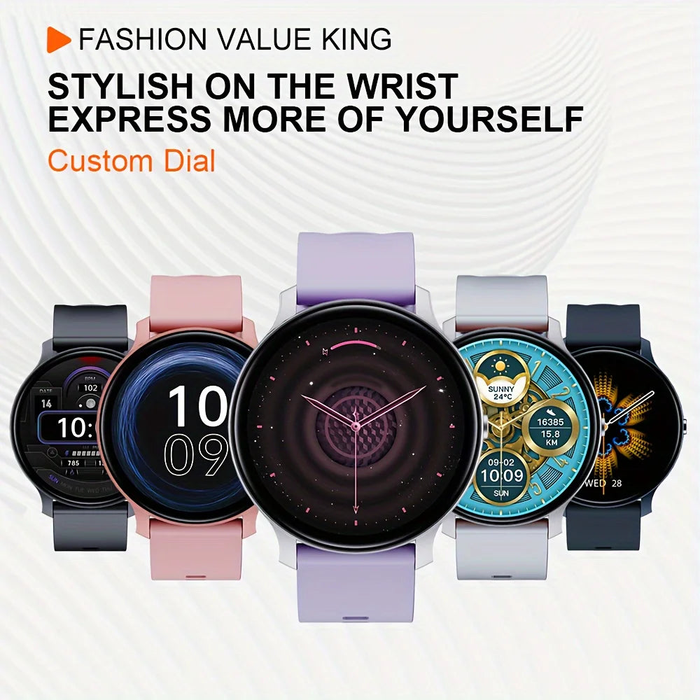 KESHUYOU Smart Watch For Women Bluetooth Health Heart Rate