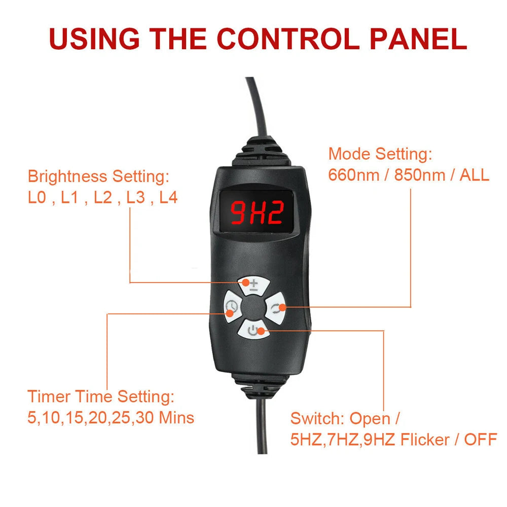 Infrared LED Light Therapy Device For Face And Body Relief