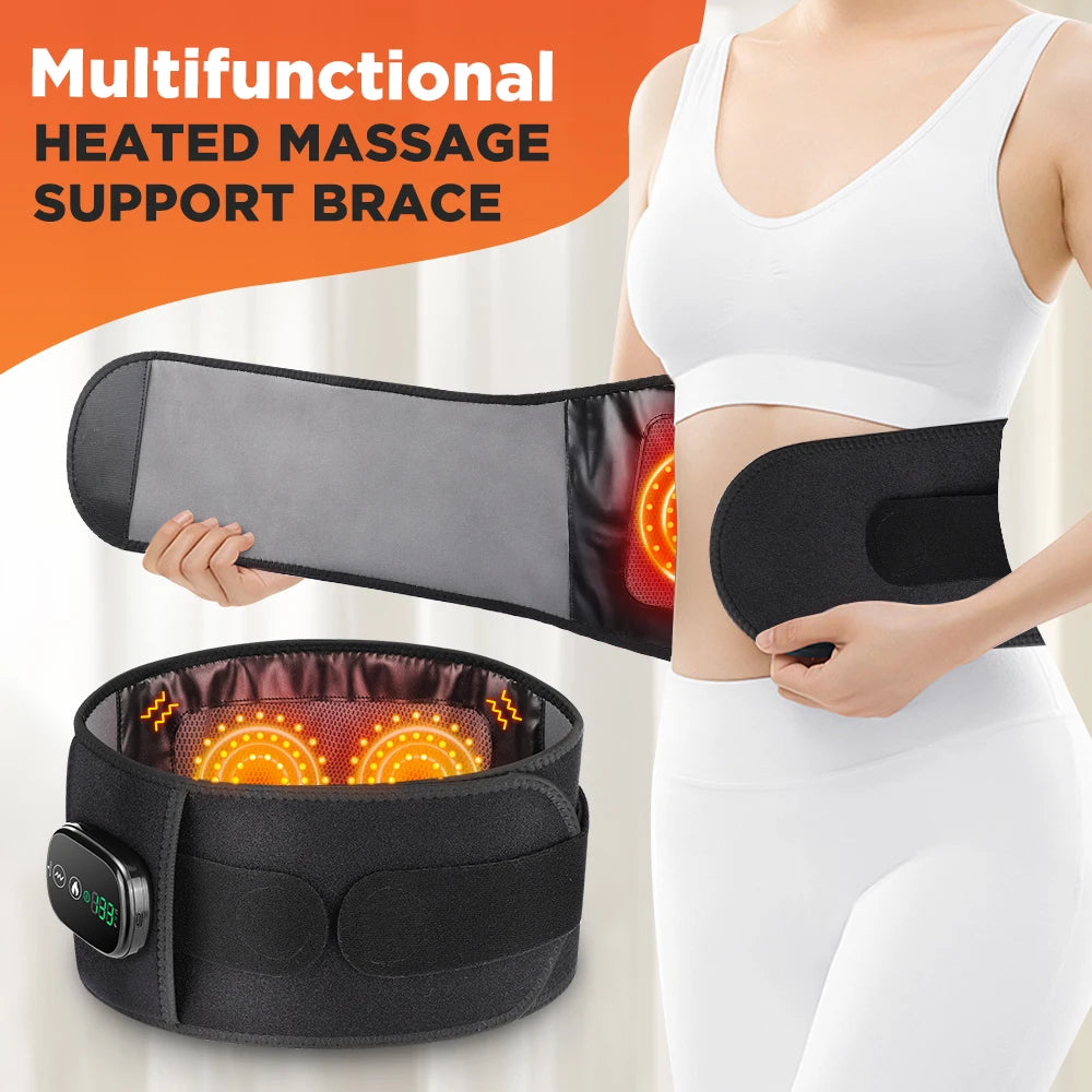 Hailicare Heating Vibration Massager Belt for Waist and Back