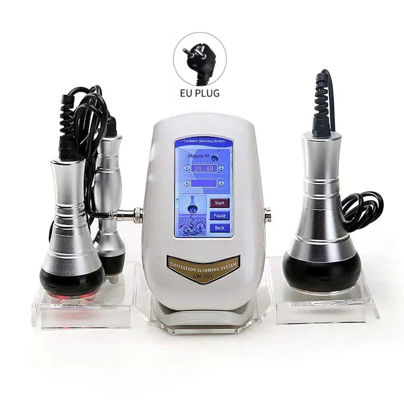 XHUODADA 3in1 Ultrasonic Cavitation Body Slimming Machine 40K
