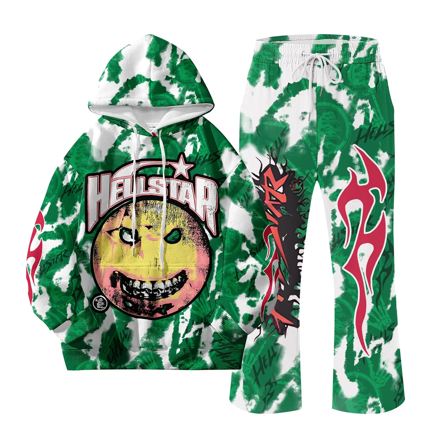 CN Jiangxi European Style NK Letter Hoodie And Pants 2 Piece Set