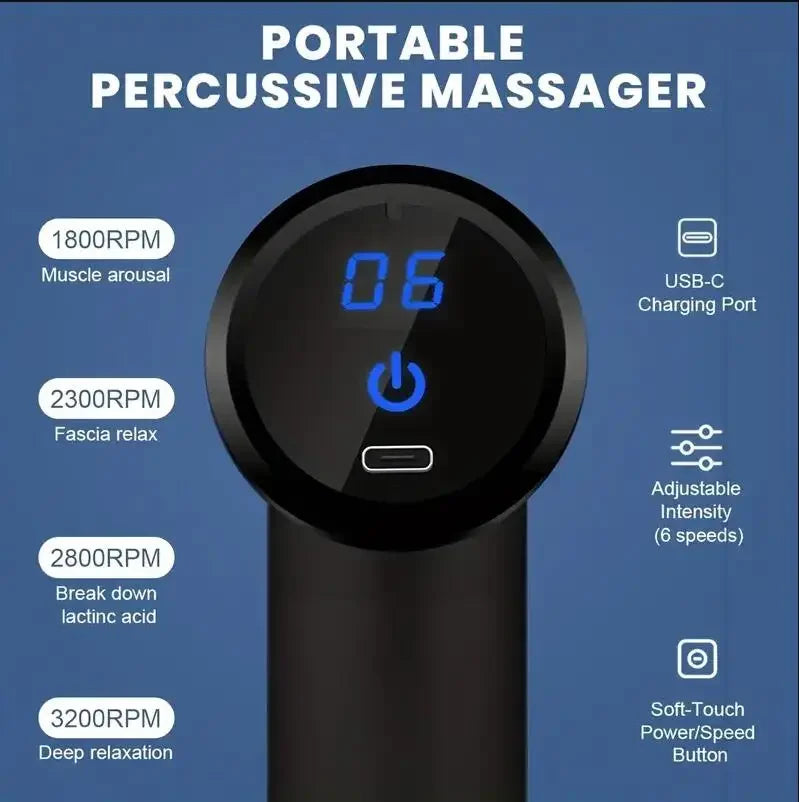 AEHOME Mini Muscle Massage Gun Portable Deep Tissue Handheld Massager