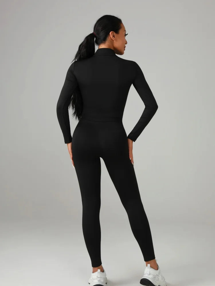 Zhejiang Womens Fitted Yoga Set Polyester Knit Activewear