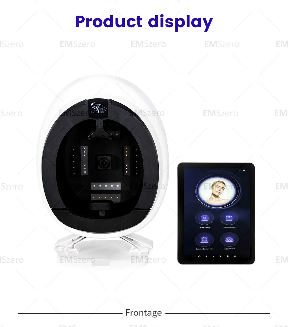 AISIA Q1 3D Facial Skin Analyzer Machine 8 Light Spectrum