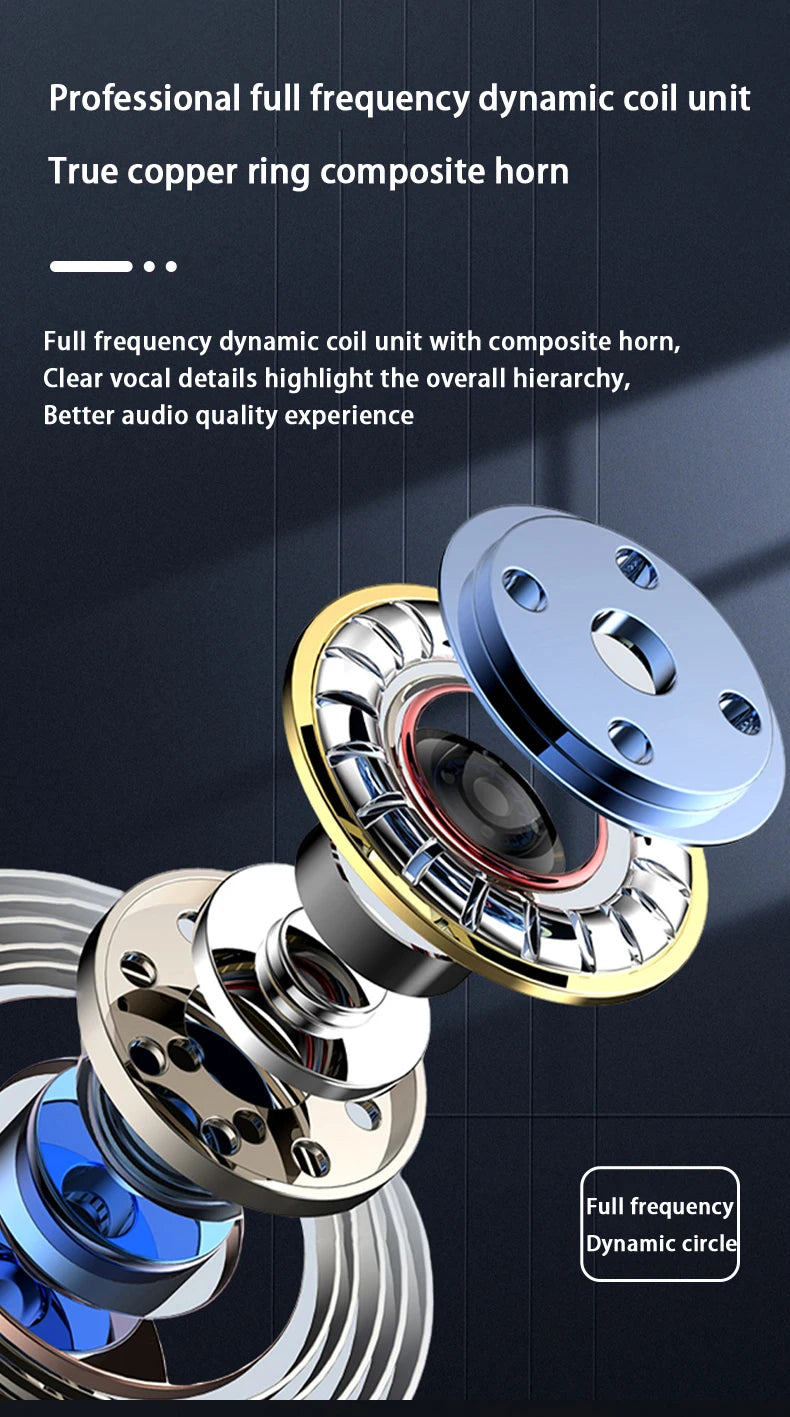 SHUKE Bluetooth Earbuds Wireless Earphones Sport Ear Hook Headset 9D HiFi