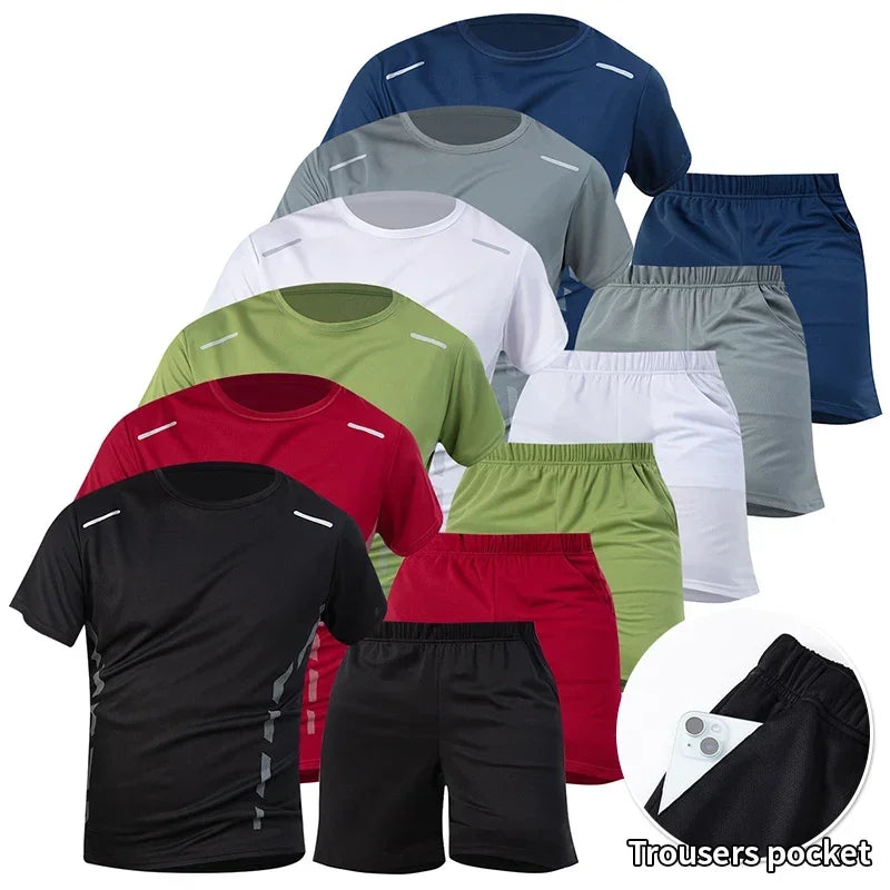 Guizhou Quick Dry Two Piece Summer Sports Set For Men