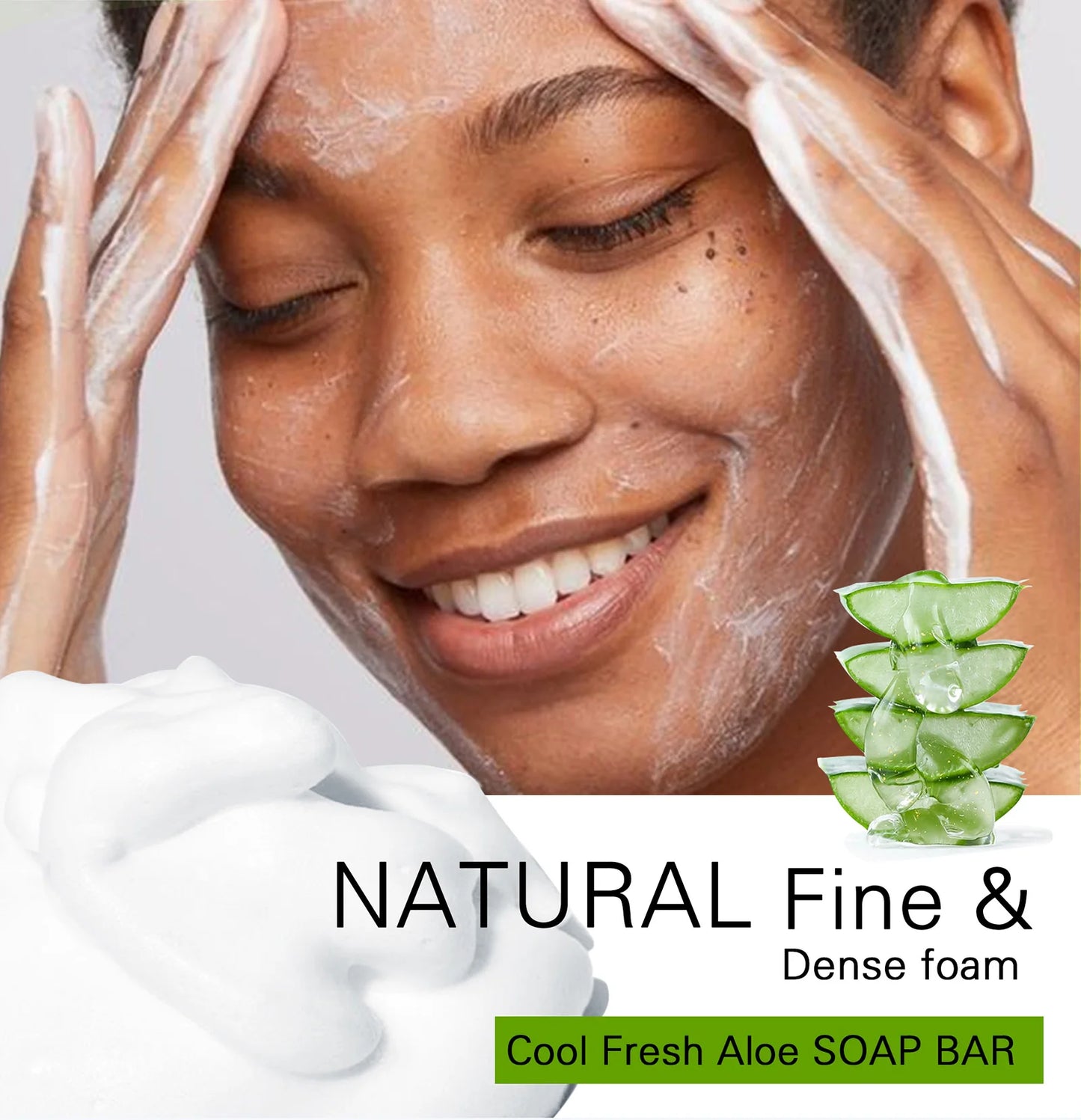 AILKE Aloe Vera Whitening Soap for Acne and Radiant Skin