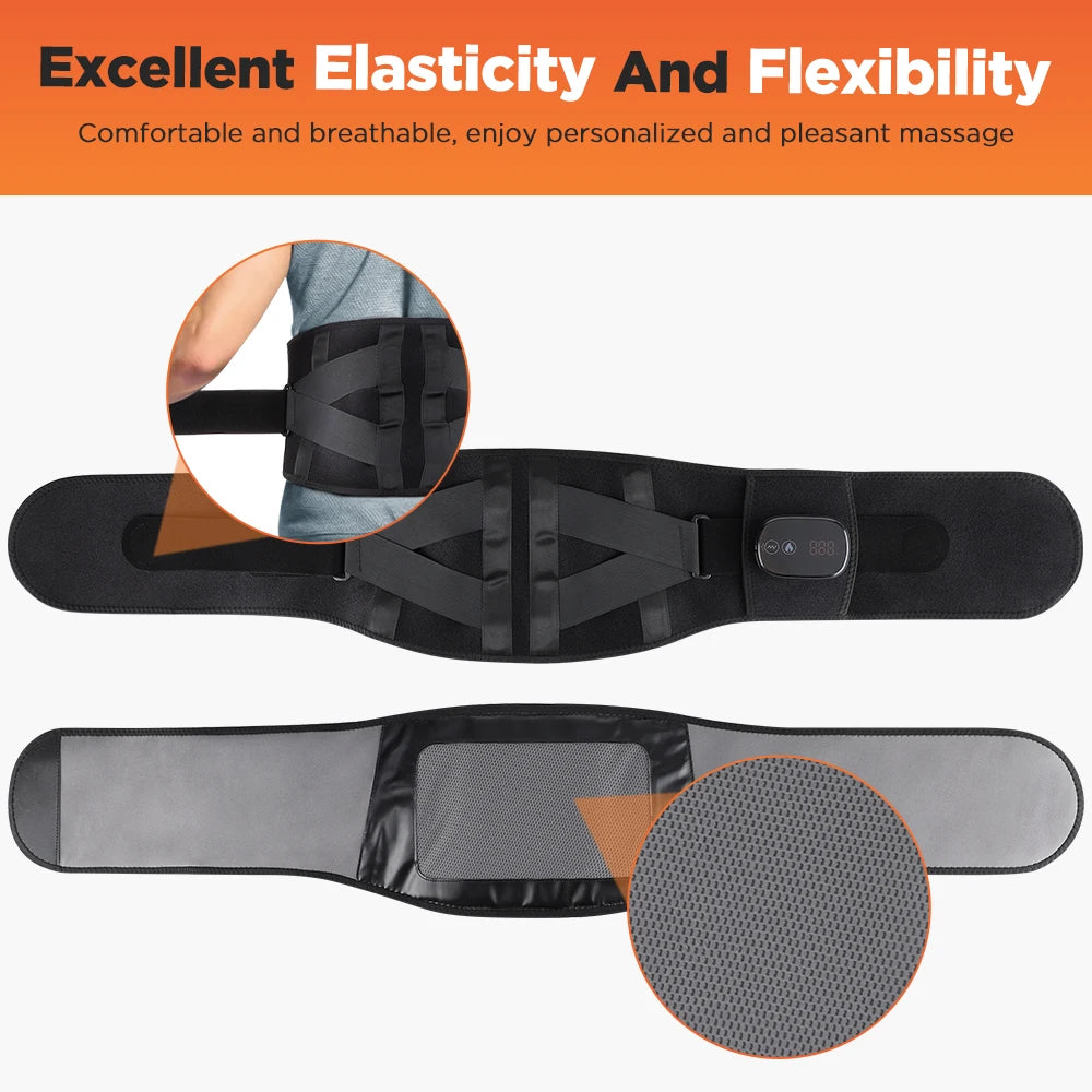 Hailicare Heating Vibration Massager Belt for Waist and Back