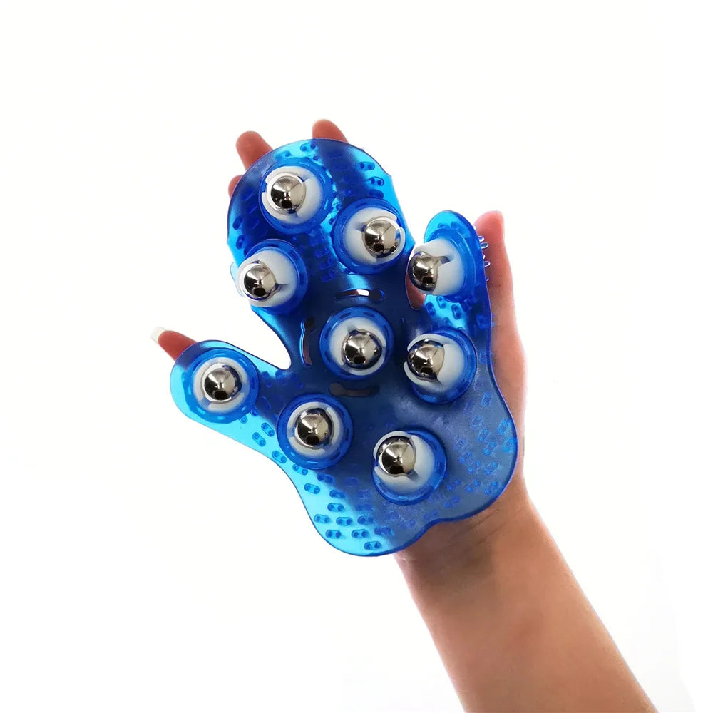 Dawndesslo Roller Ball Body Massage Glove For Muscle Pain Relief