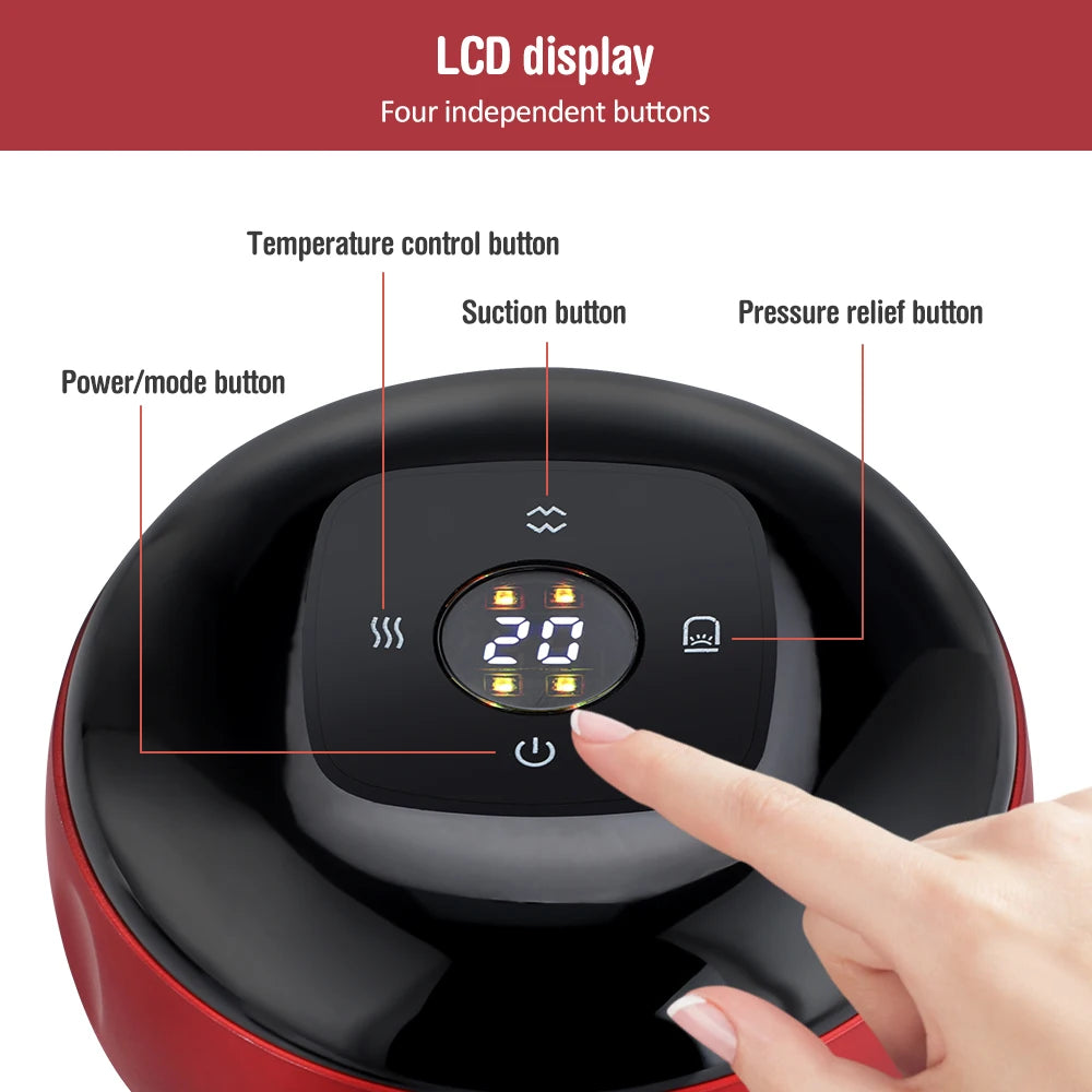 Agdoad Smart Cupping Therapy Device With 12 Levels Temperature