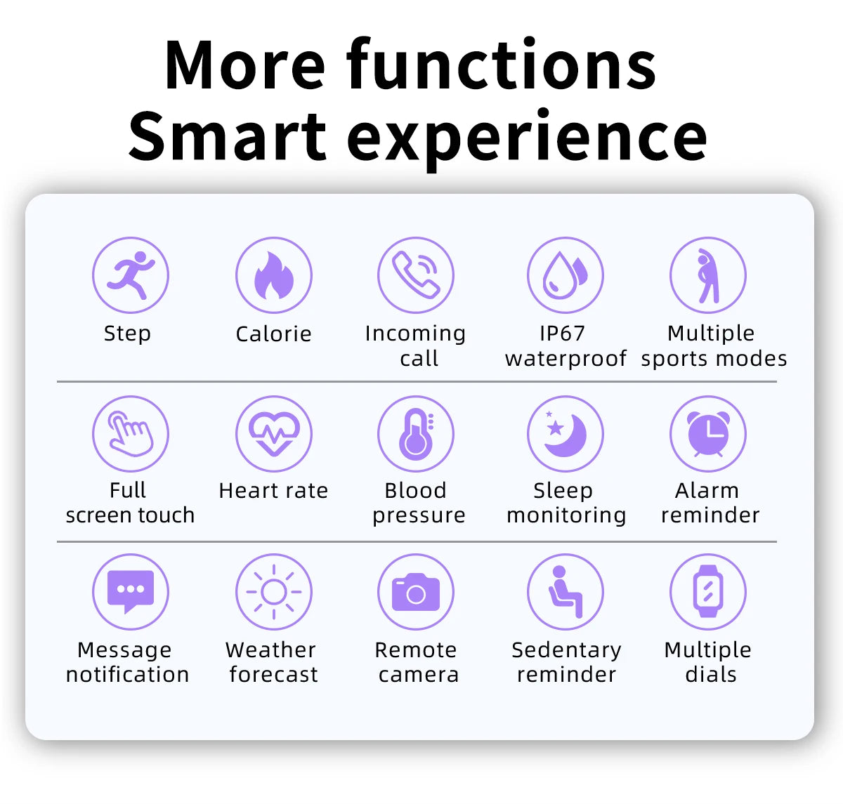 LIGE Smart Watch Men Fitness Tracker IP67 Waterproof Bluetooth