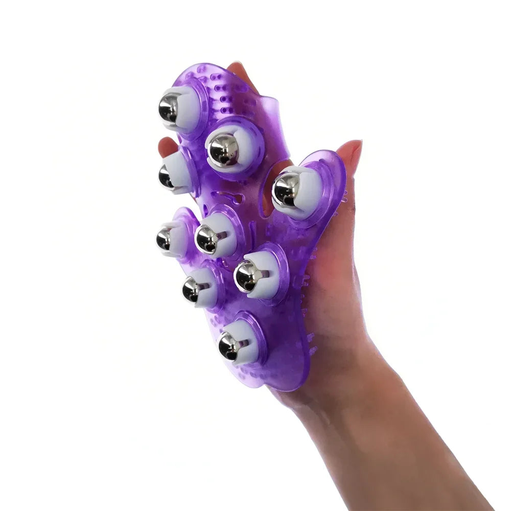 Dawndesslo Roller Ball Body Massage Glove For Muscle Pain Relief