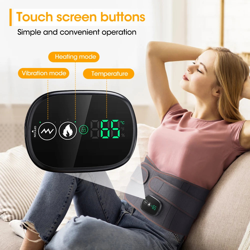Hailicare Heating Vibration Massager Belt for Waist and Back