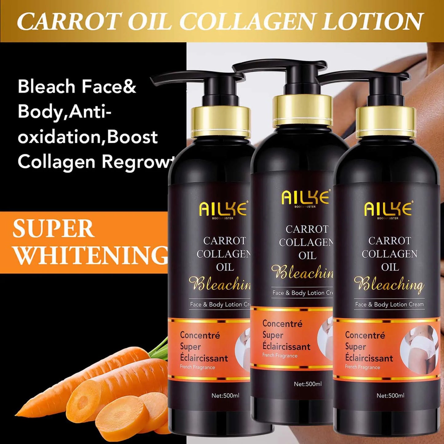 AILKE Collagen Skin Care Set for Whitening and Freckle Removal