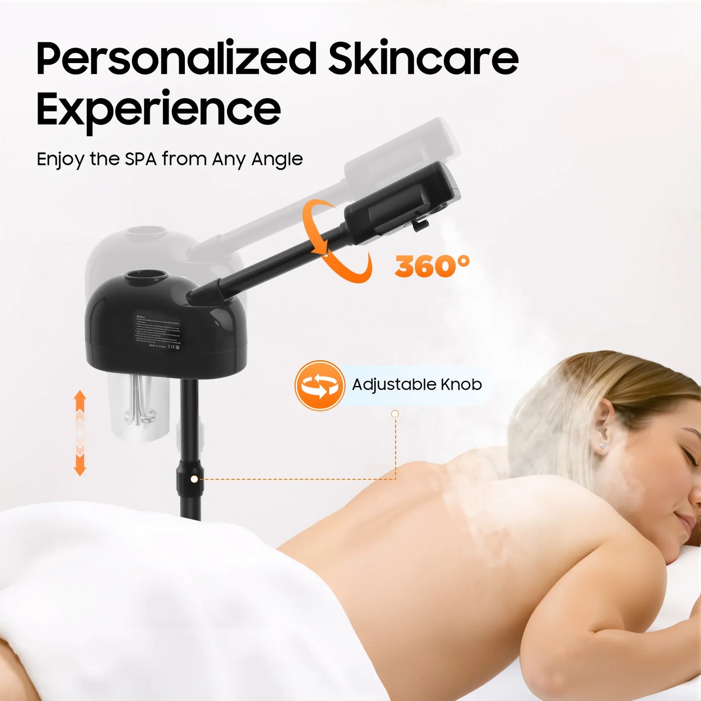 Commodity Facial Steamer 800W 110V Floor Standing Wheels Spa Salon