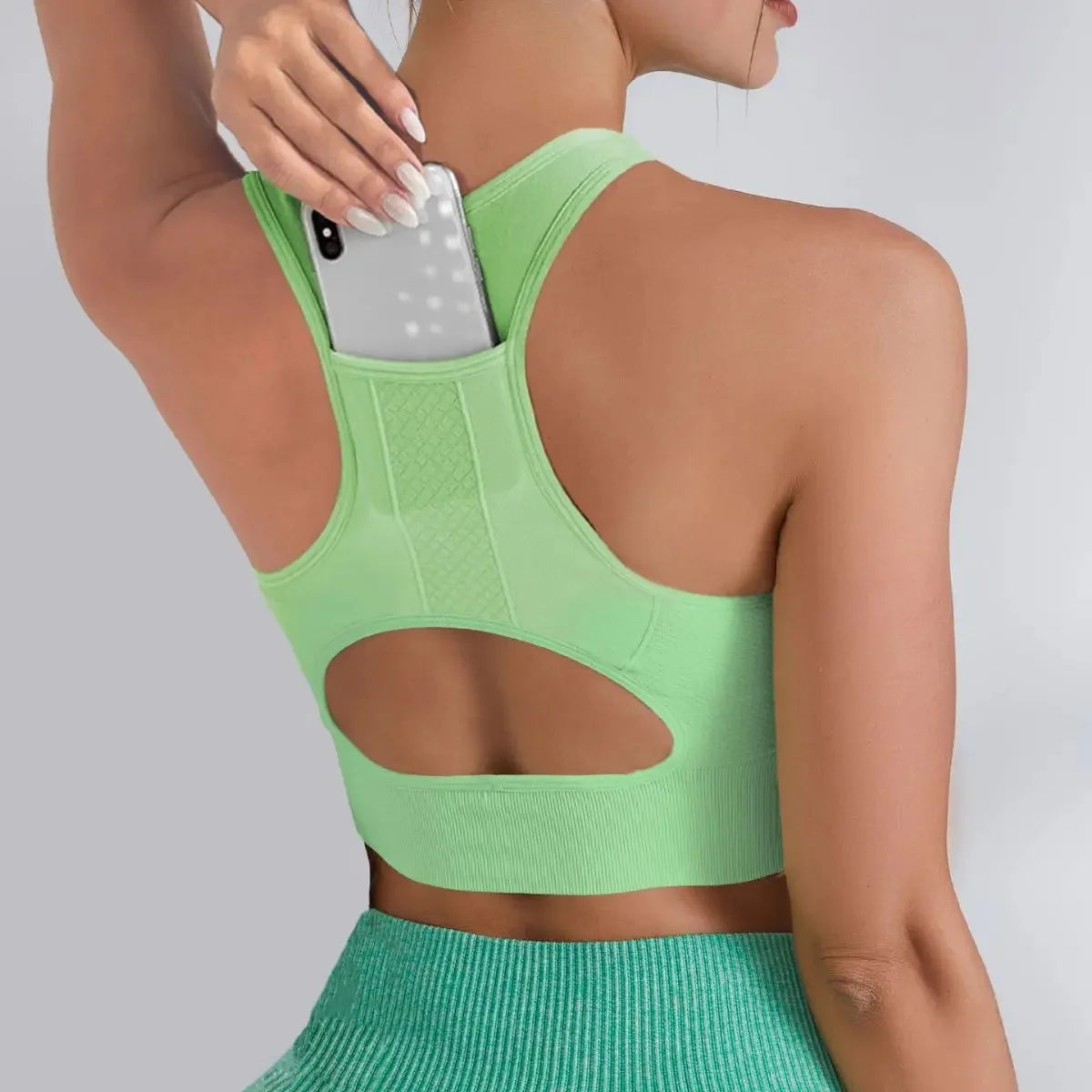 Hebei Quick Dry Yoga Top With Pocket For Women Sportswear