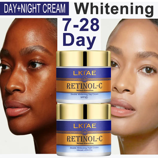 AILKE Day and Night Retinol Whitening Cream Snail Extract for Skin Types