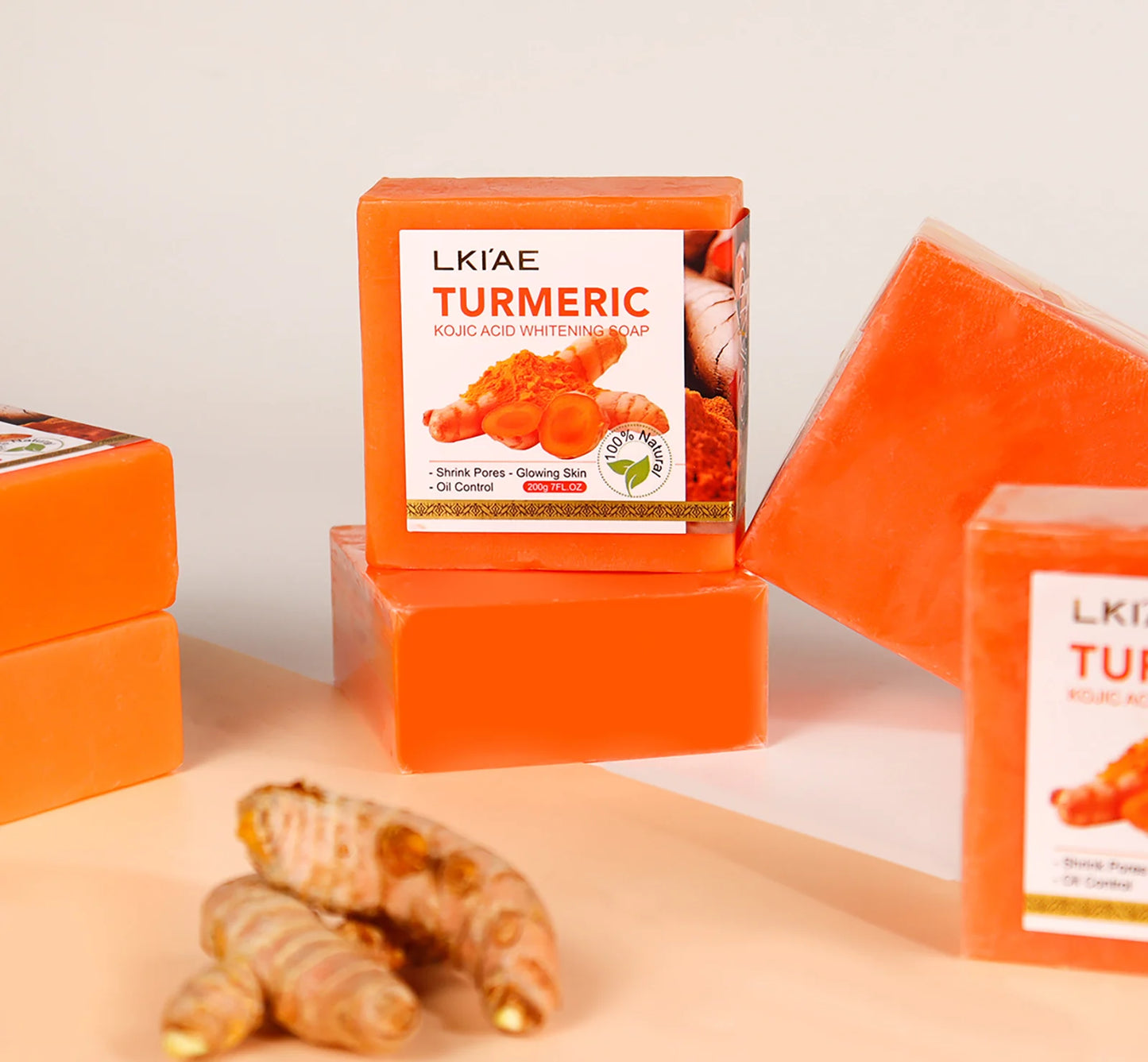 AILKE Turmeric Soap Bar Natural Herbal Whitening For Face