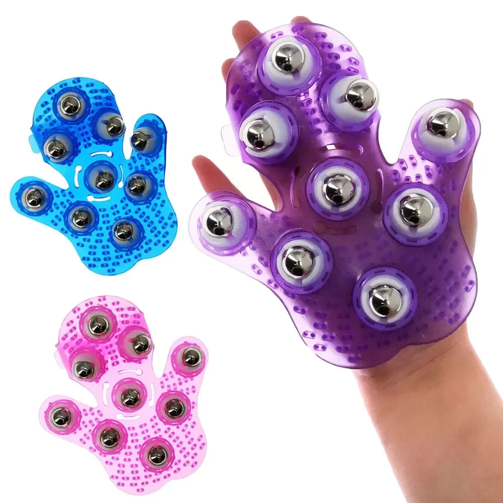 Dawndesslo Roller Ball Body Massage Glove For Muscle Pain Relief