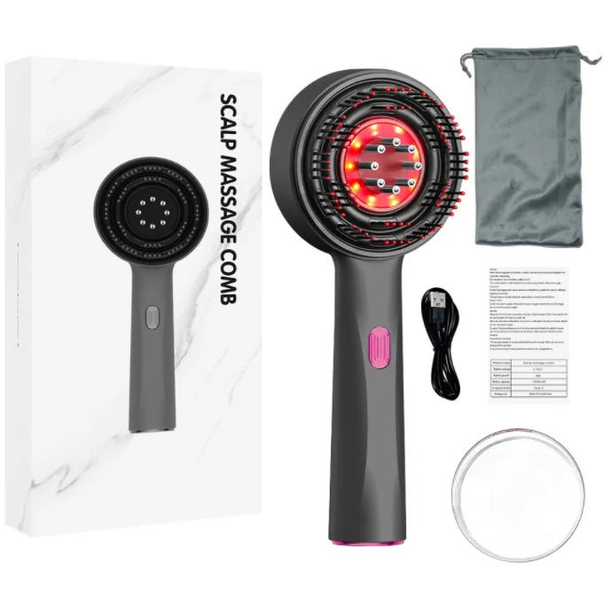 Hign-concerned Electric Vibration Massage Comb Red Light Hair Follicle Growth