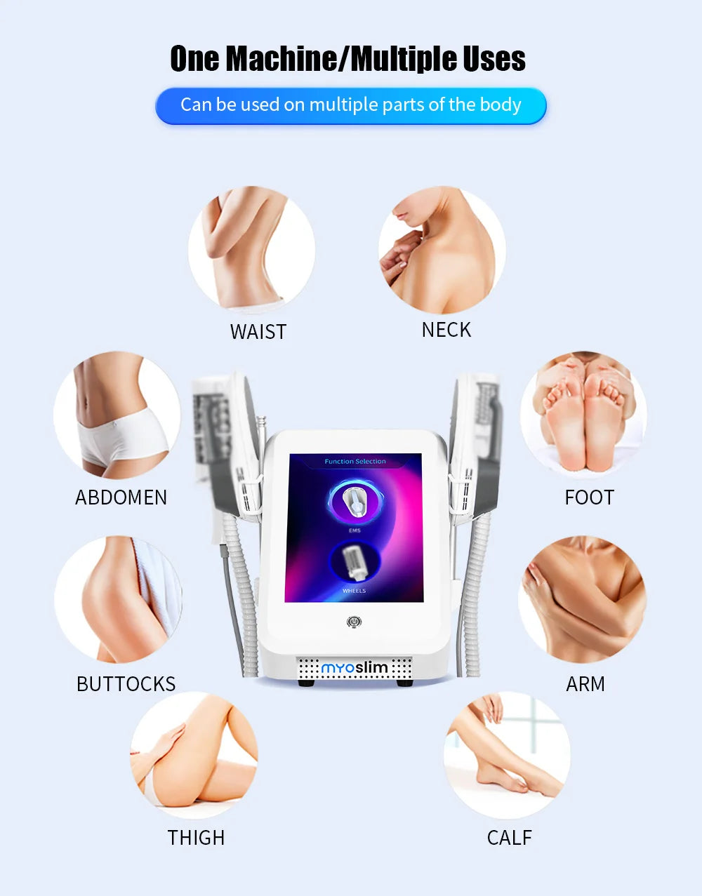 Myoslim 2-In-1 Vacuum Massage For Body Fat Reduction And Relaxation