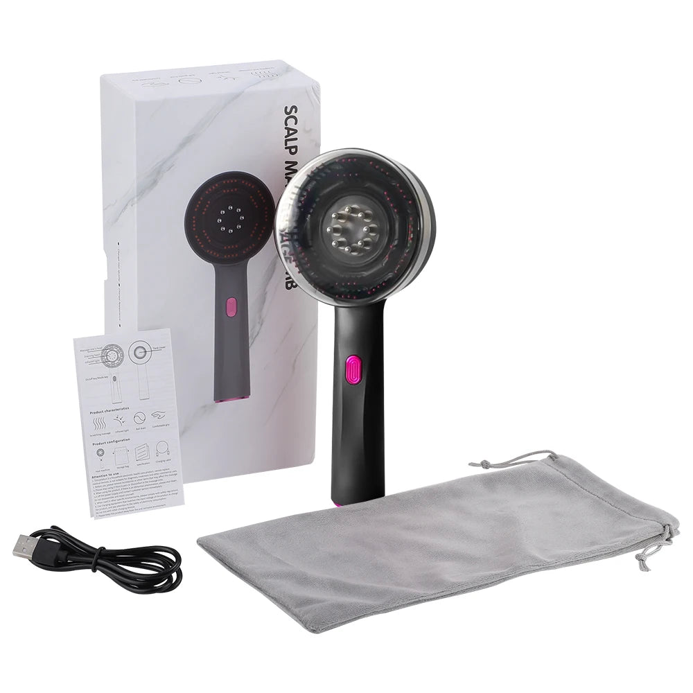PASTSKY 3 Modes Electric Vibration Hair Growth Scalp Massager