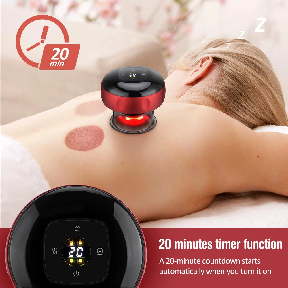 Agdoad Smart Cupping Therapy Device With 12 Levels Temperature
