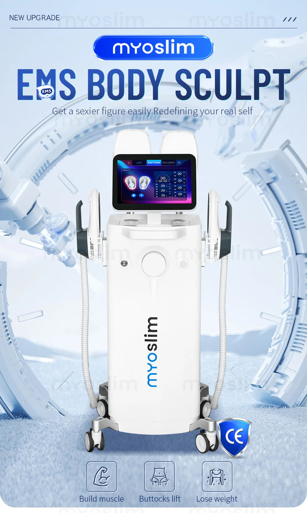 Myoslim EMS Body Sculpt RF Slimming Machine For Muscle Building