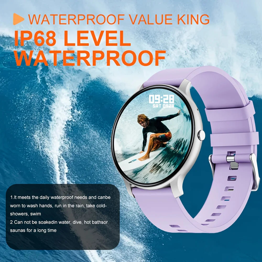 KESHUYOU Smart Watch For Women Bluetooth Health Heart Rate