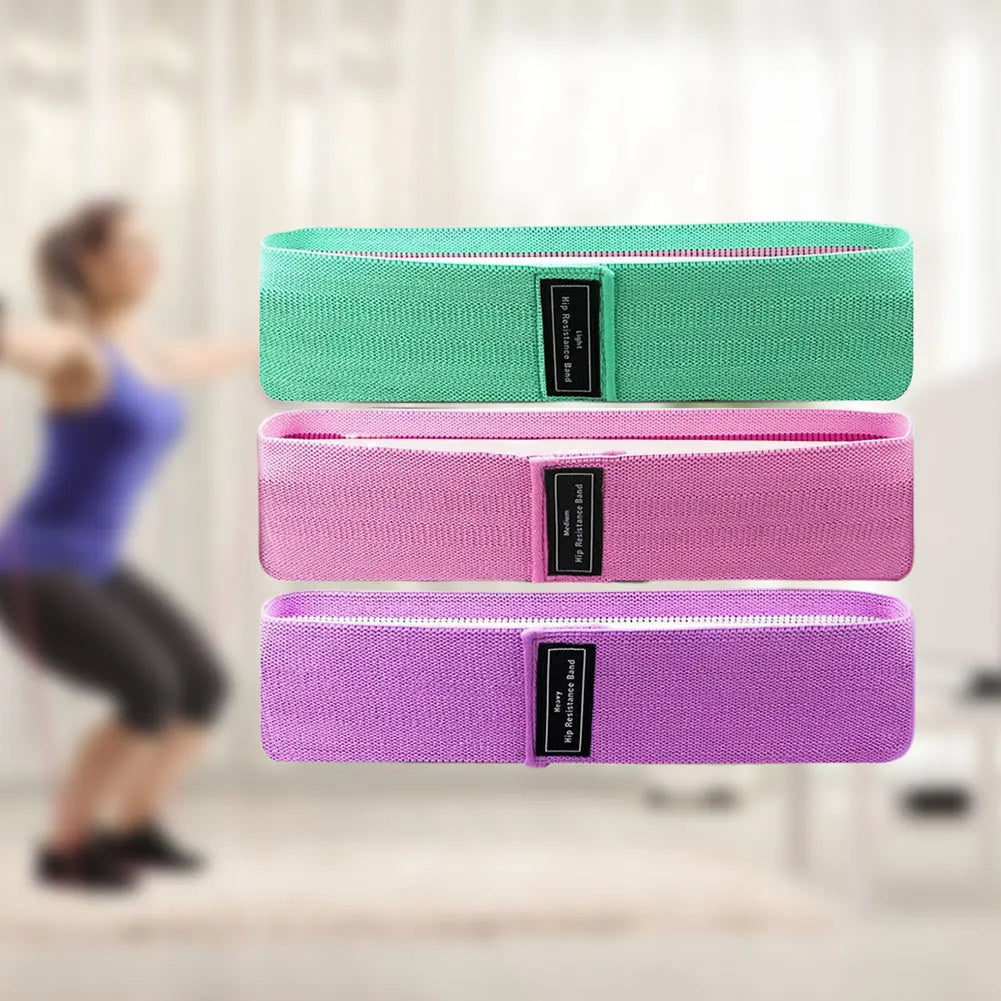 Three Pack Resistance Bands Set Non Slip Booty Bands Workout