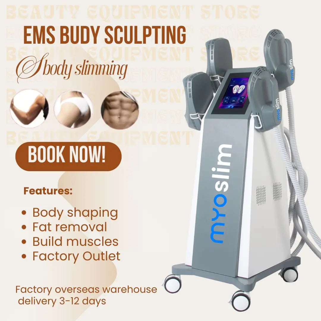 EMS Body Sculpt Machine Fat Burner 4 Handles For Slimming