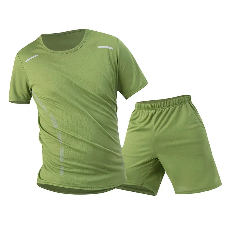 Guizhou Quick Dry Mens Summer Sports Shirt And Shorts