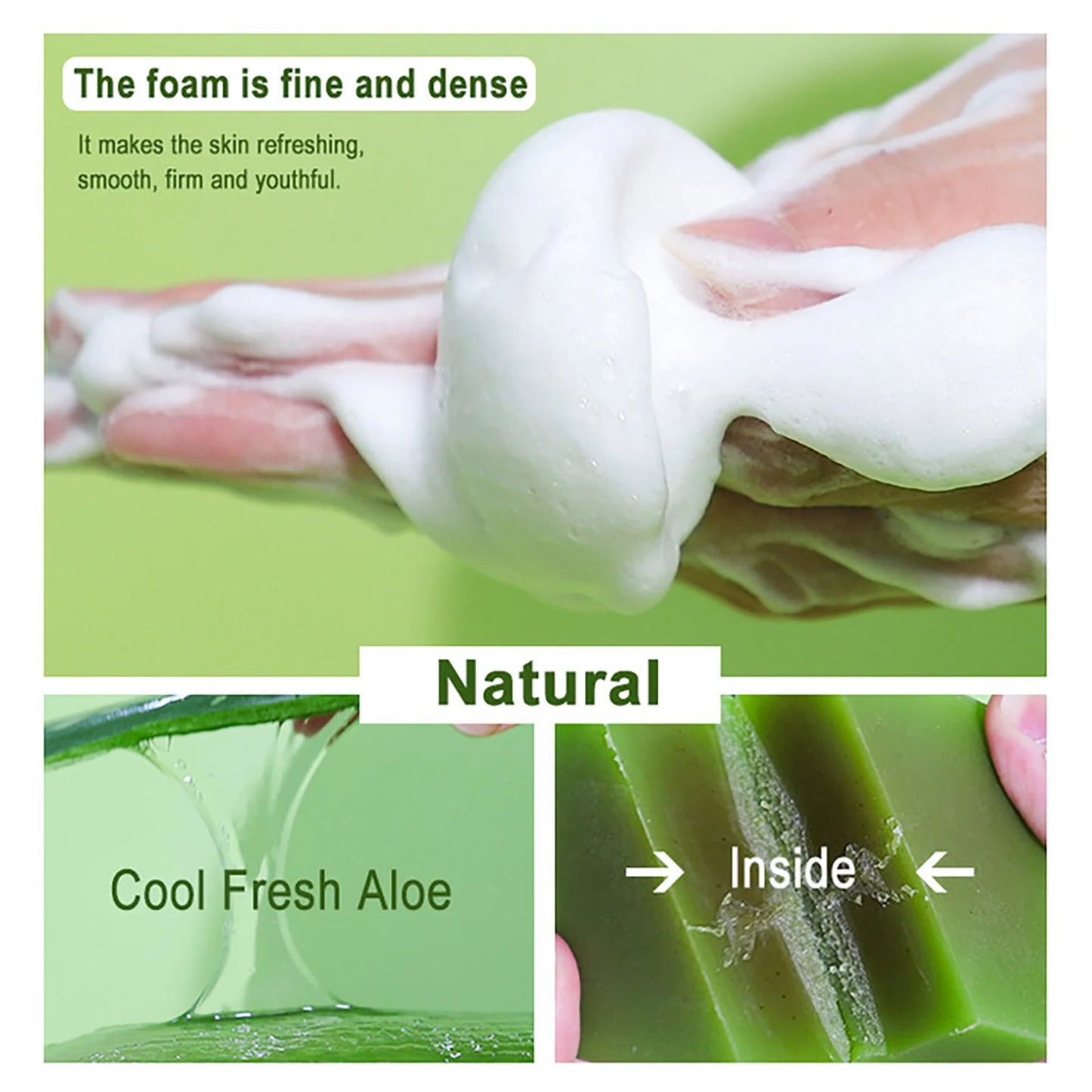AILKE Aloe Vera Whitening Soap for Acne and Radiant Skin
