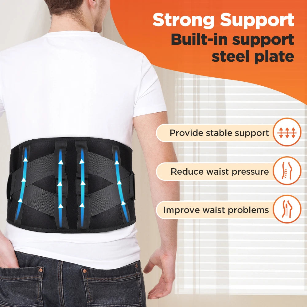 Hailicare Heating Vibration Massager Belt for Waist and Back