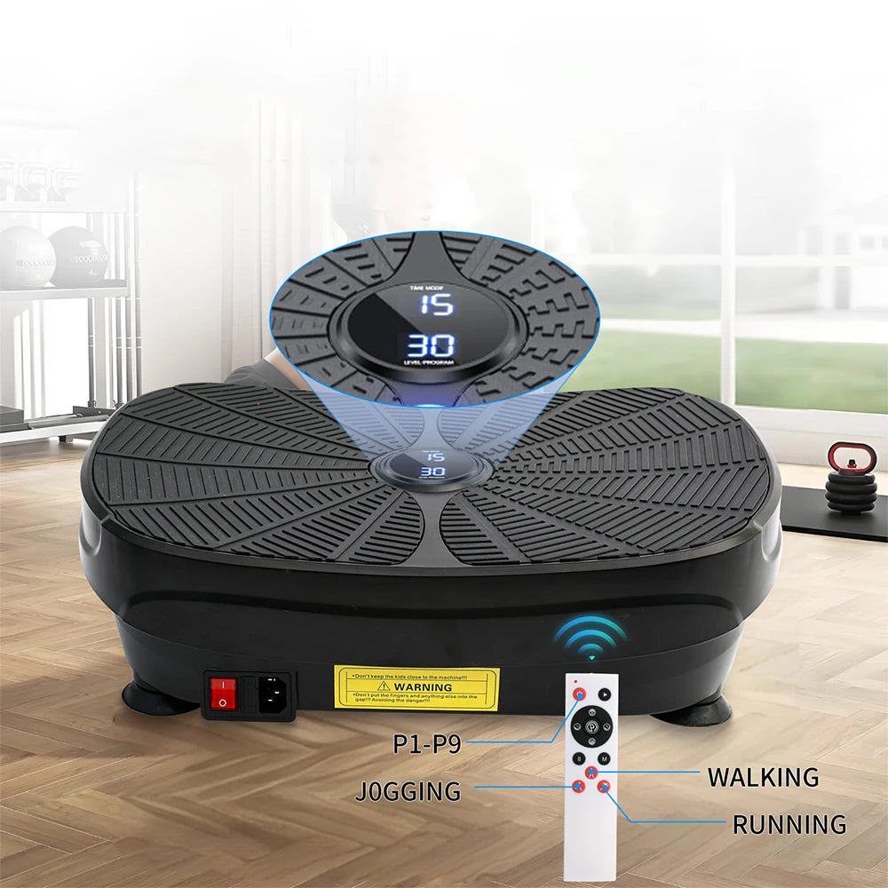 Vibration Plate Machine Kit With Resistance Bands 9 Preset Modes