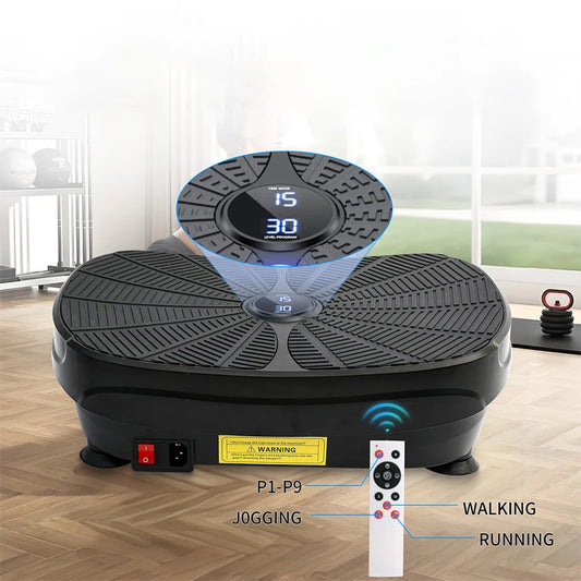 Vibration Plate Machine Kit With Resistance Bands 9 Preset Modes