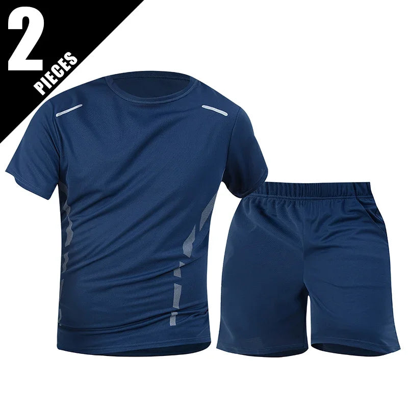 Guizhou Quick Dry Mens Summer Sports Shirt And Shorts