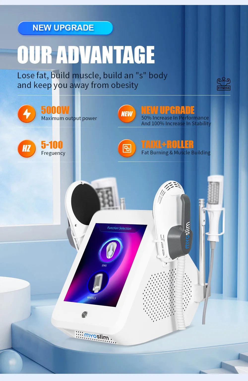Myoslim 2-In-1 Vacuum Massage For Body Fat Reduction And Relaxation