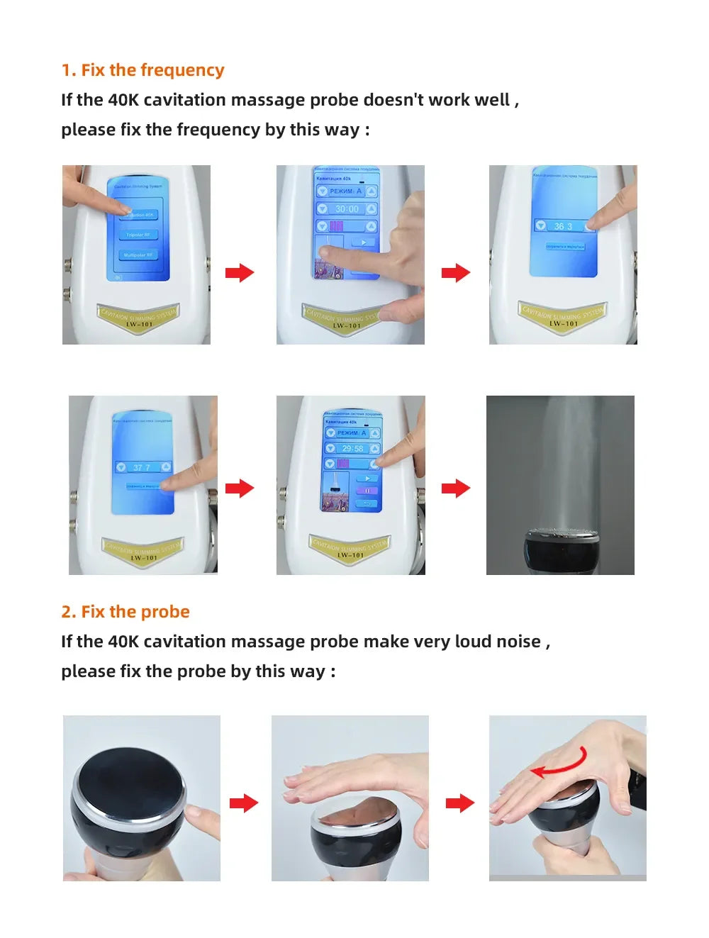 Moonic Beauty TM502 3 In 1 40K Ultrasonic Cavitation Machine
